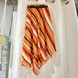 DKNY Asymmetric Midi Skirt, US M